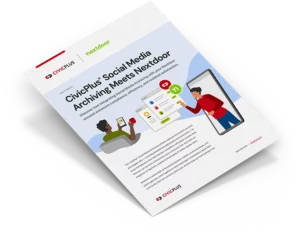 Social Media Archiving and Nextdoor fact sheet cover image