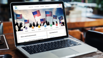 Laptop showing Childrens Trust of Alachua County website