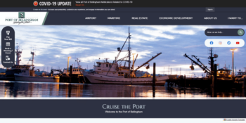 Port Bellingham, WA website homepage