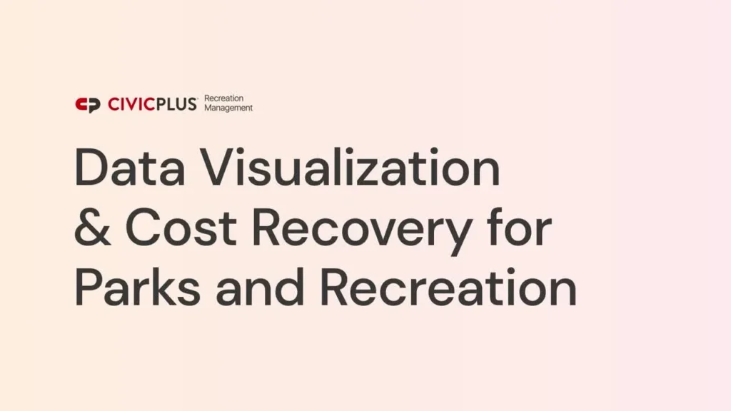 data visualization and cost recovery for parks and rec video title image